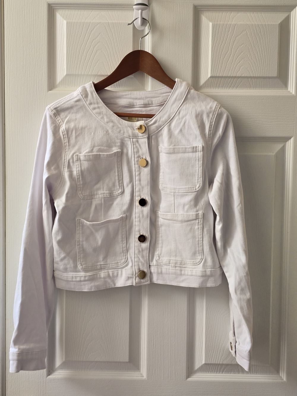 NWOT Imperfect Maeve White Denim Jacket
